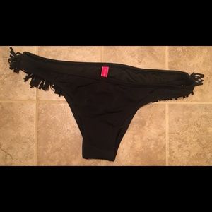 BNWT Black Fringe VS Bikini Bottoms